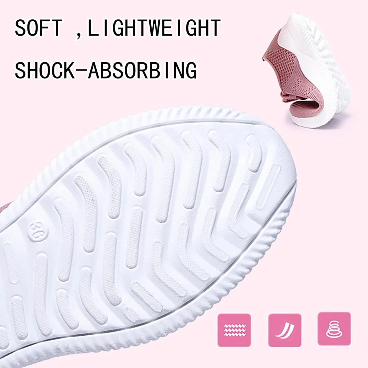 Women Sneakers Women's Walking Shoes Running Tennis Shoes Non Slip Comfortable Breathable Workout Sports Athletic Sneakers