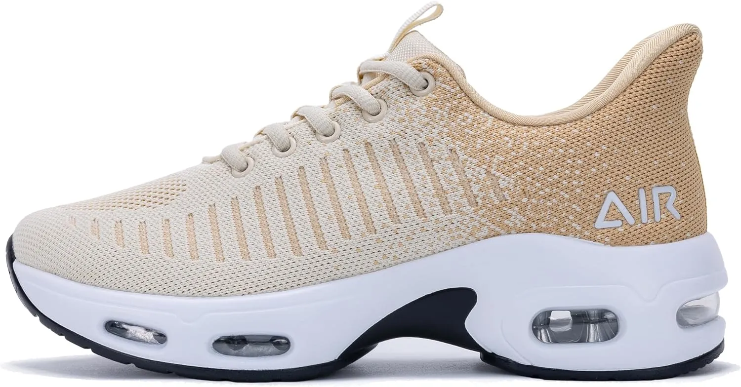 Womens Air Walking Shoes Athletic Sports Tennis Running Fashion Sneakers for Gym Workouts