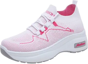 Women's Walking Shoes Cushion Comfortable Running Tennis Shoes Non Slip Sports Athletic Breathable Fashion Sneakers