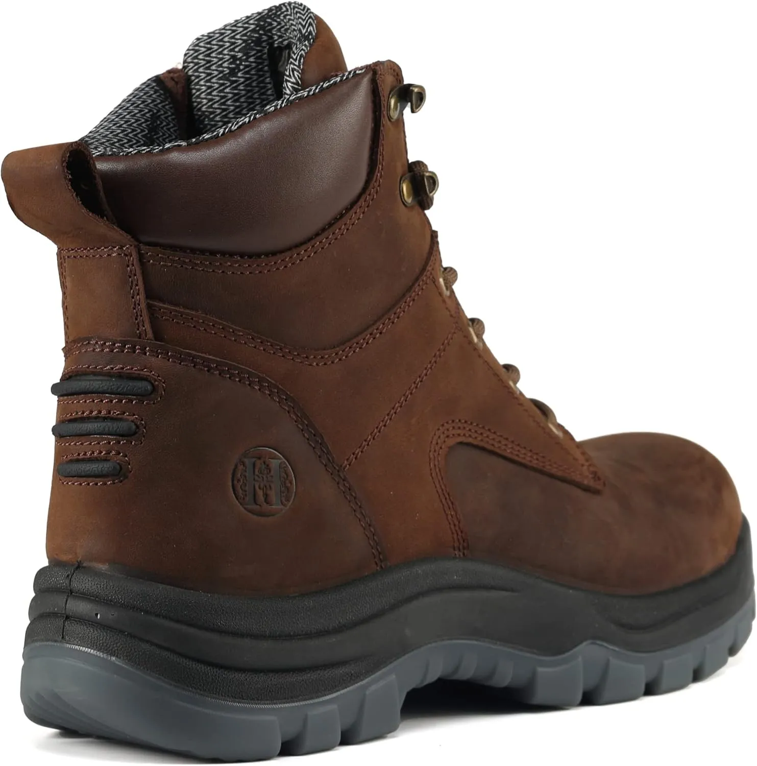 Work Boots for Men, 6" Composite Toe Waterproof Mens Work Boots, Non-Slip Puncture-Proof Safety Anti-Static Working Shoes 81N01