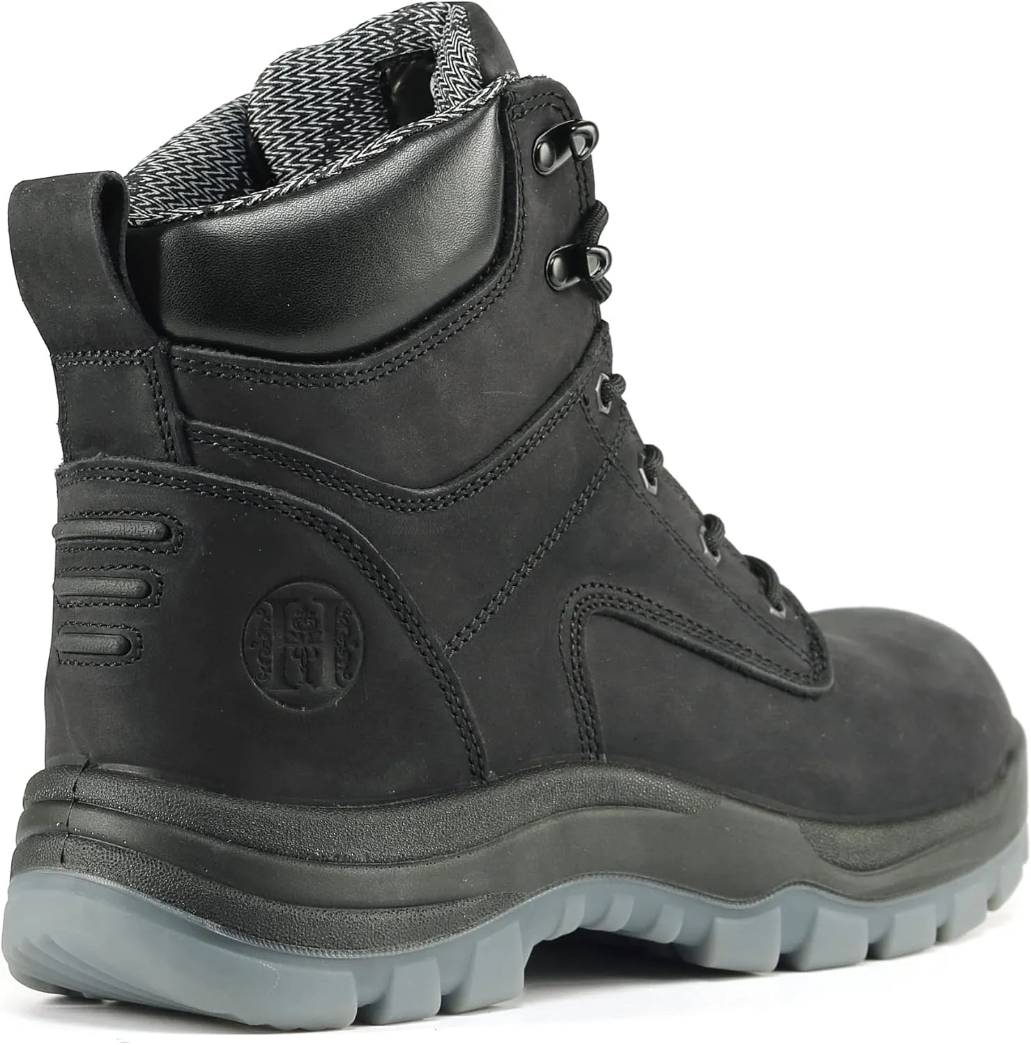 Work Boots for Men, 6" Composite Toe Waterproof Mens Work Boots, Non-Slip Puncture-Proof Safety Anti-Static Working Shoes 81N01