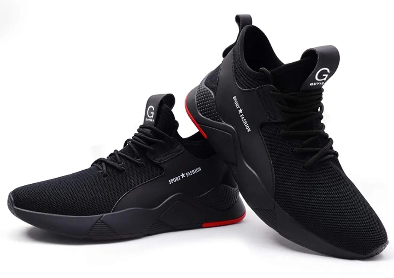 Work Shoes Steel Toe Safety Shoes Puncture Proof Construction Shoes Comfortable Non-Slip Sneakers