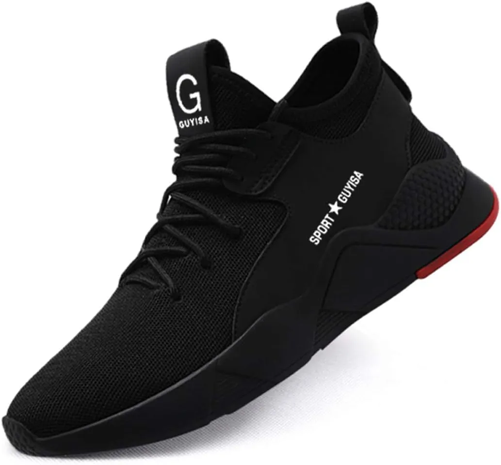 Work Shoes Steel Toe Safety Shoes Puncture Proof Construction Shoes Comfortable Non-Slip Sneakers